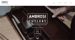 Desktop Screenshot of ambrosicutlery.com